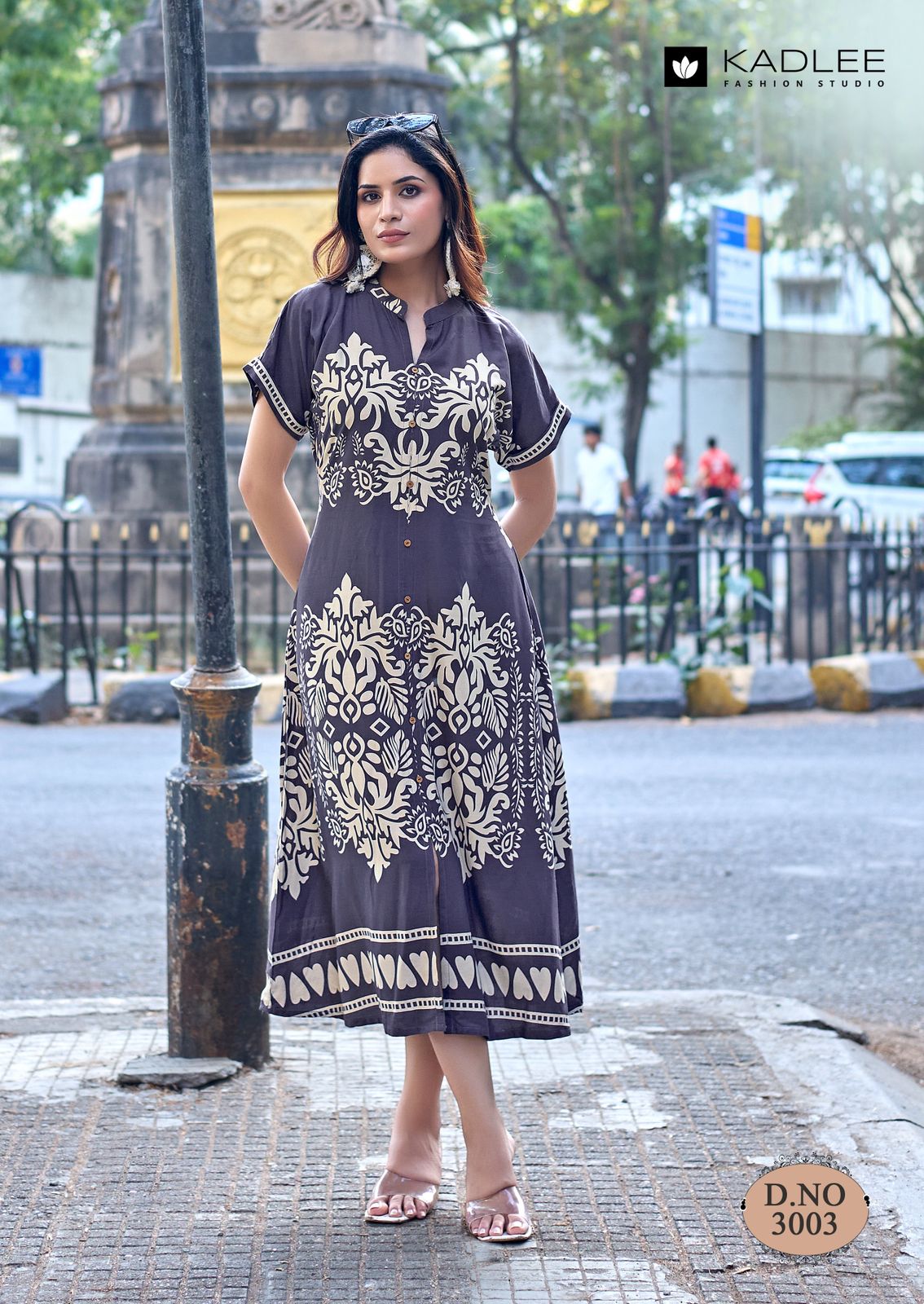 Kadlee Signature Rayon Printed Kurti - Thread & Handwork - Daily & Festive Wear - M.R. Saree Emporium