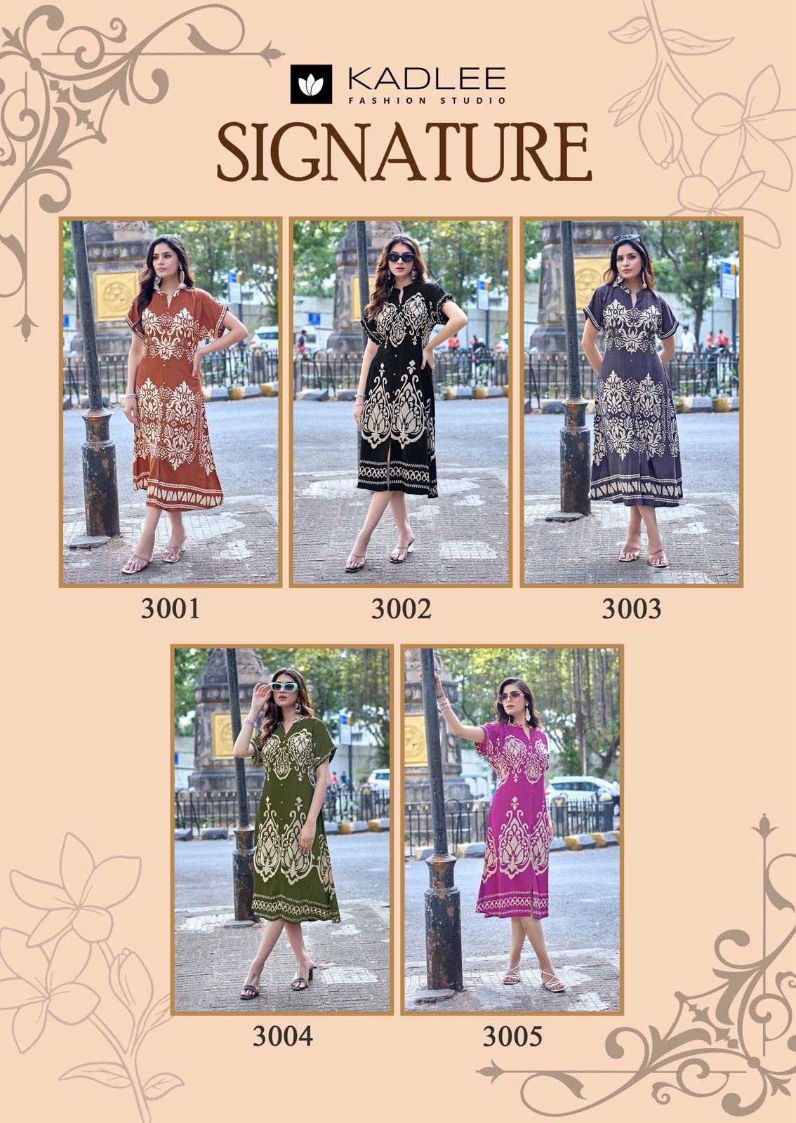 Kadlee Signature Rayon Printed Kurti - Thread & Handwork - Daily & Festive Wear - M.R. Saree Emporium