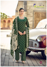 KARISSA SUMMER VIBES Cotton Suit Set with Dupatta - Mirror Work Kurti Set