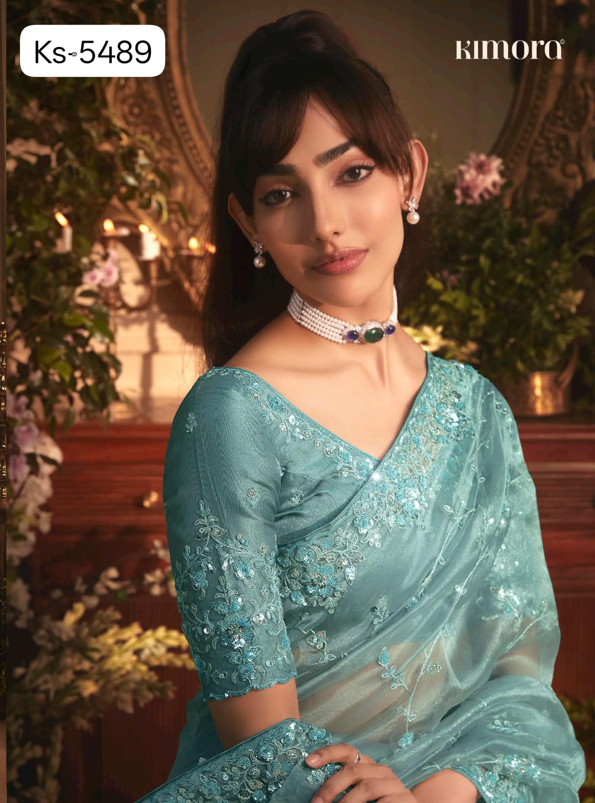 Kimora Celebration Fancy Saree Set Wholesale