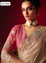 Kimora Naari Silk Saree Embroidery Wholesale Set
