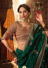 Kira Kiki Pure Silk Saree - Designer Wedding Wear Saree with Embroidered Blouse - M.R. Saree Emporium