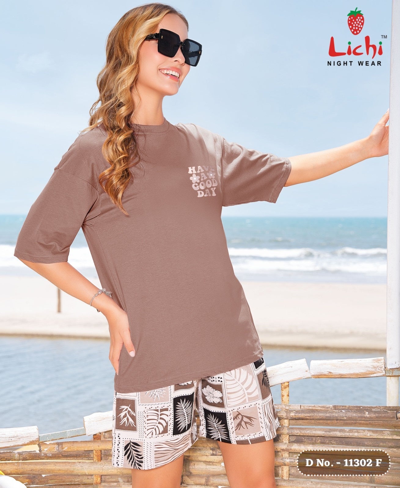 Lichi Women's Printed Cotton Hosiery T-Shirt - 6 Pcs Set