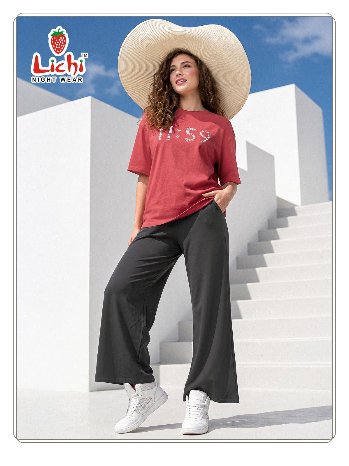 Lichi Night Wear Cotton Hosiery Co-ord Set Collection - Stylish Lounge Wear Set - S to 3XL - M.R. Saree Emporium