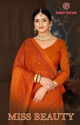 Miss Beauty Women's Cotton Woven Saree