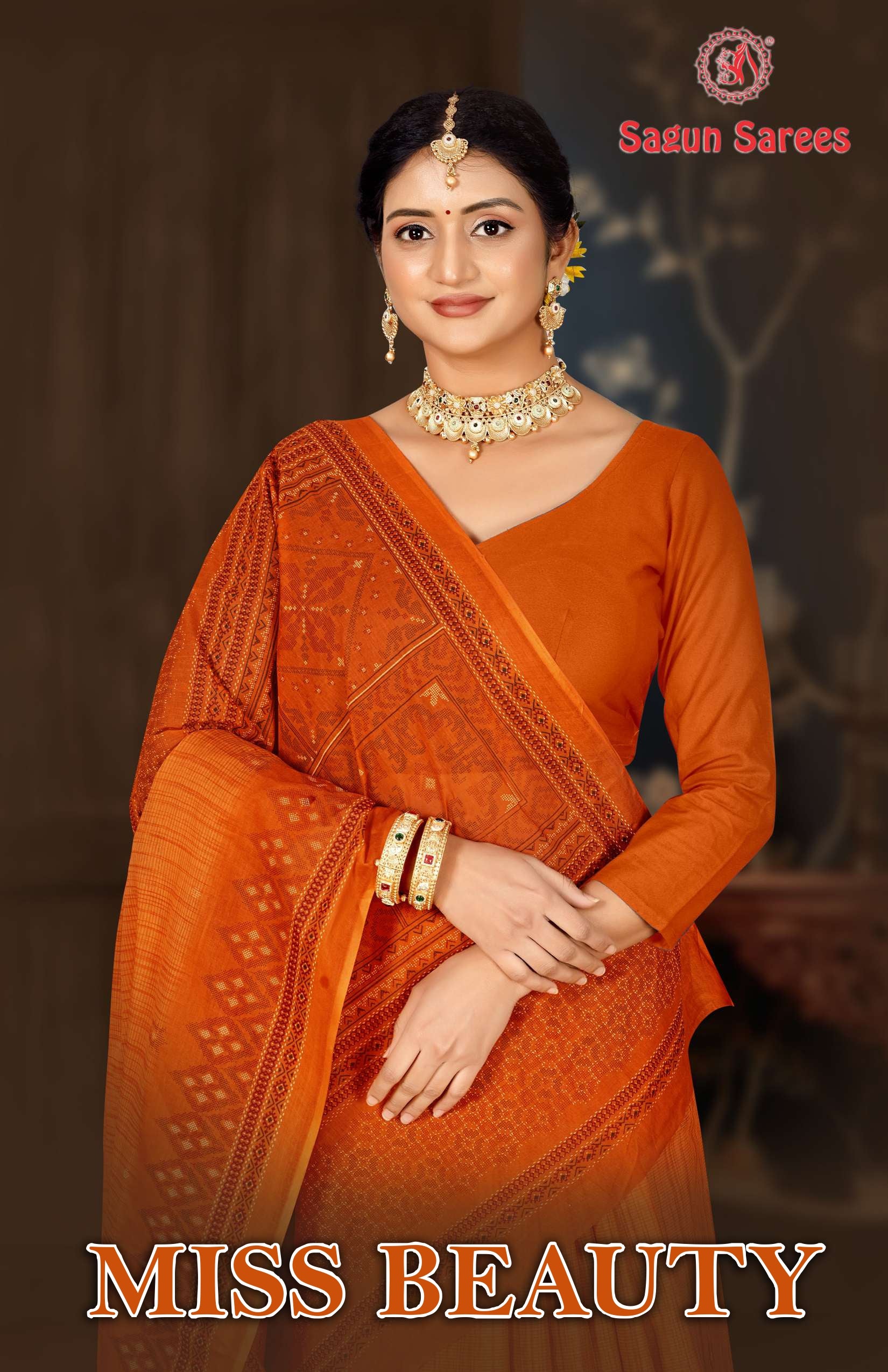 Miss Beauty Women's Cotton Woven Saree