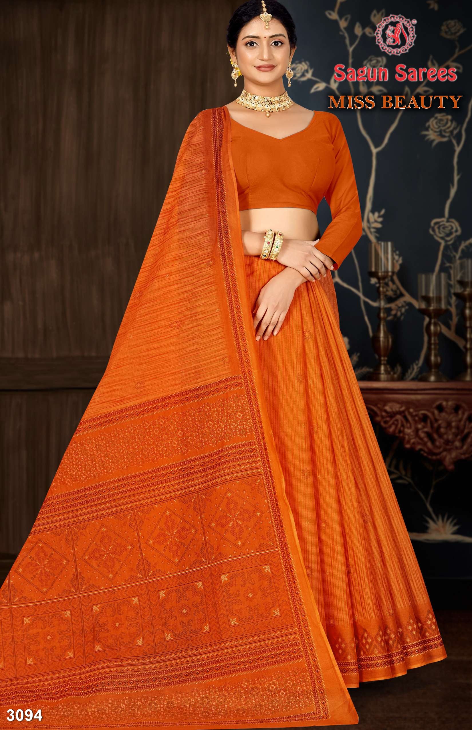 Miss Beauty Women's Cotton Woven Saree