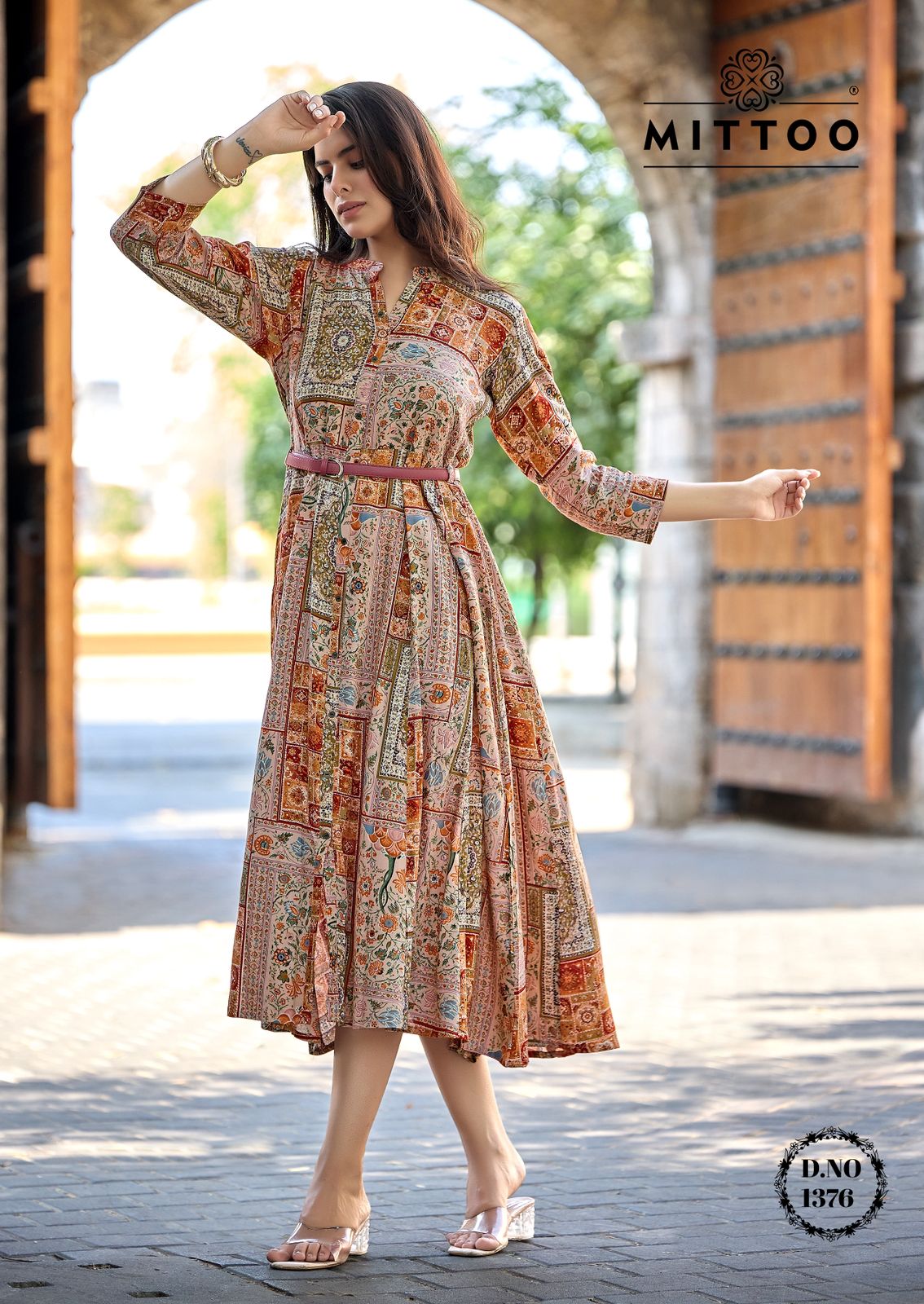 Mittoo Belt Vol-26 Rayon Printed One Piece Dress - 6 Designs Catalog - M.R. Saree Emporium