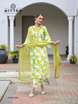 Mittoo Disney Vol 2 Rayon Print Suit Set - S to 3XL Handwork