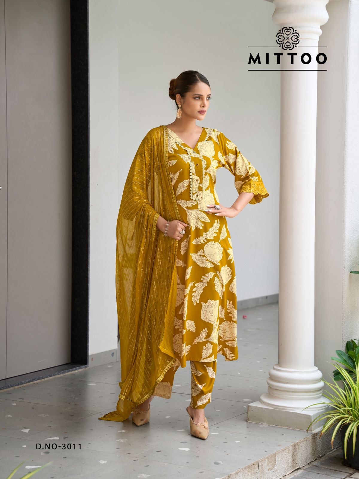 Mittoo Disney Vol 2 Rayon Print Suit Set - S to 3XL Handwork