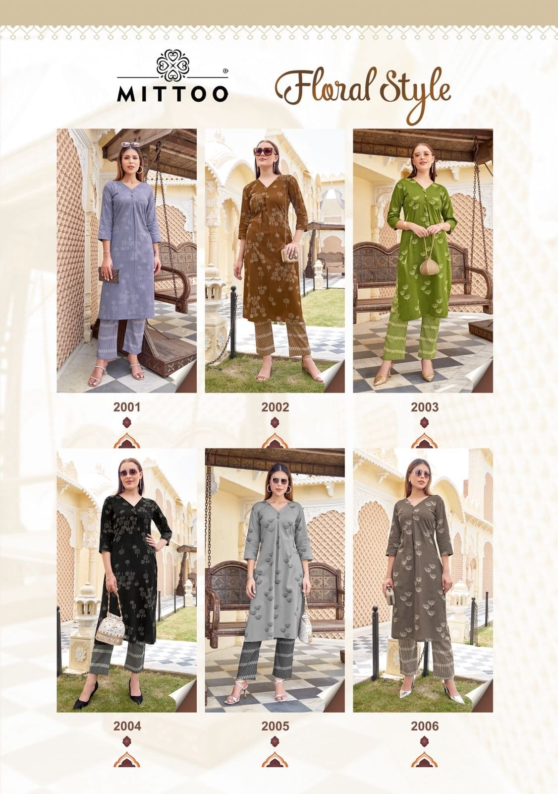 Mitoo Floral Style Cotton Flex Kurti Set - Printed Daily Wear Suit - M.R. Saree Emporium