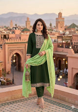 Monsoon Vol 2 Vetikan Silk Kurti Set 6 Pcs
