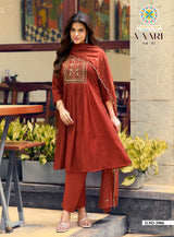 Passion Tree Vaari Vol 2 Kurti Set 6 Pcs Set
