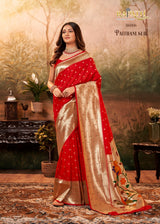 RajPath Pavitra Paithani Silk Saree Zari Weaving Set