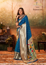 RajPath Pavitra Paithani Silk Saree Zari Weaving Set