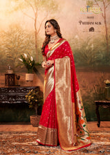 RajPath Pavitra Paithani Silk Saree Zari Weaving Set