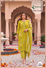 Pragyan Cotton Summry Vol 4 - Women 3PC Suit Set Daily Wear