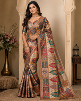 Premium Silk Heavy Work Saree with Designer Ready Blouse