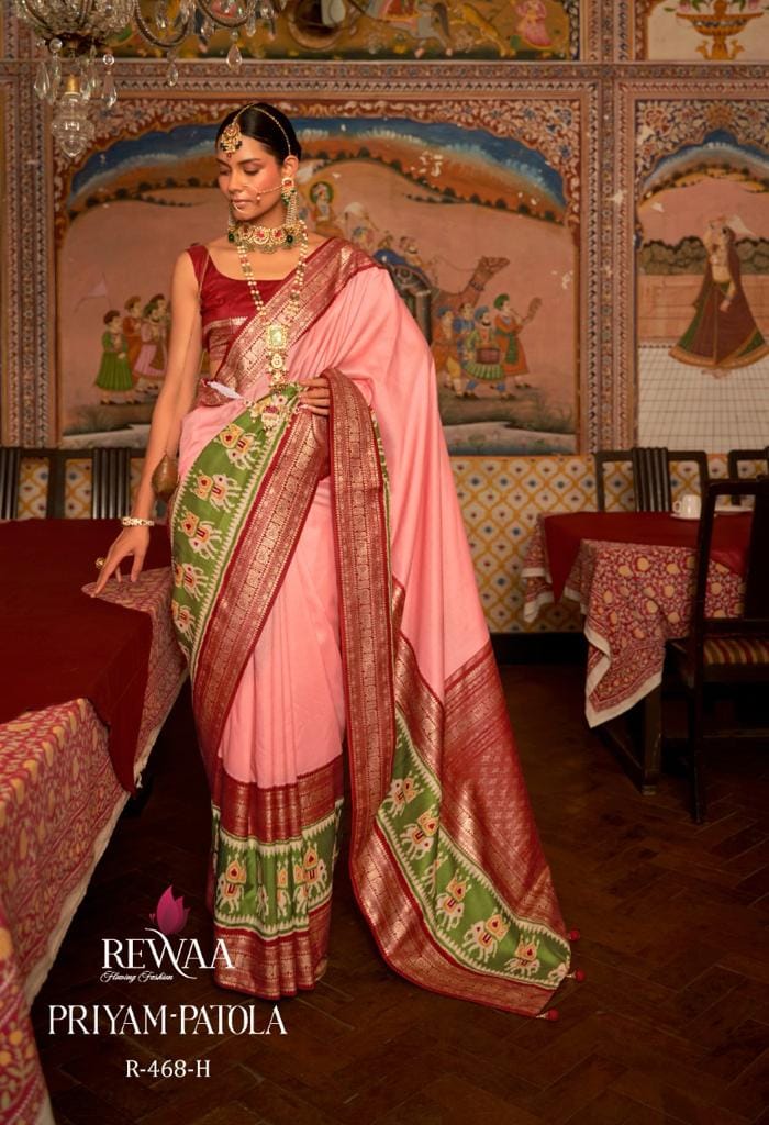 Priyam Patola Pure Silk Designer Patola Saree - Traditional Wedding & Festive Wear