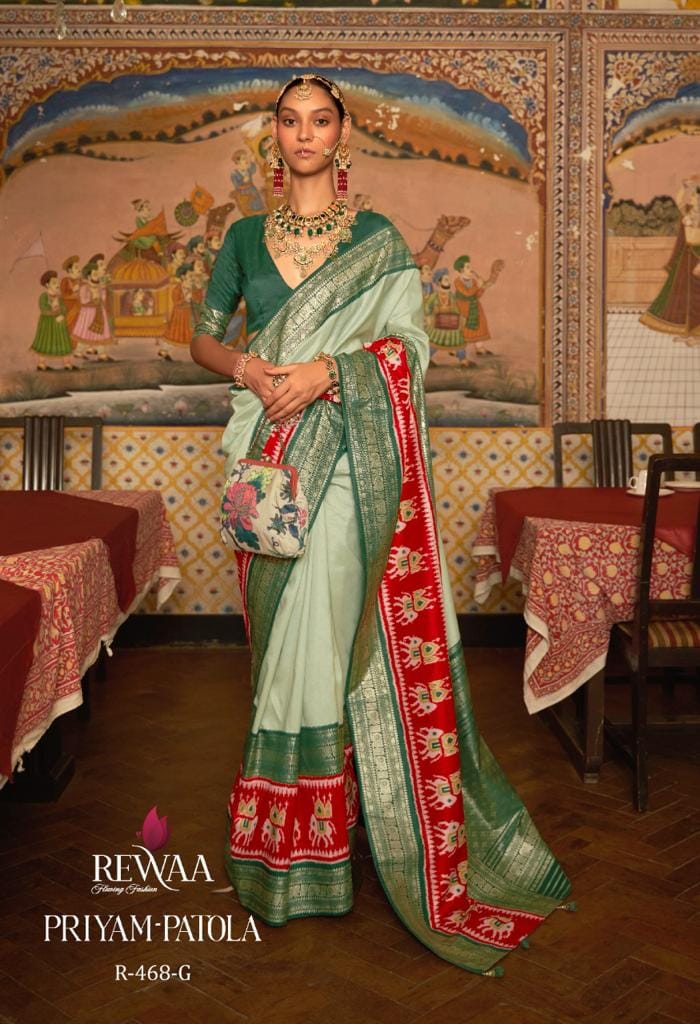 Priyam Patola Pure Silk Designer Patola Saree - Traditional Wedding & Festive Wear