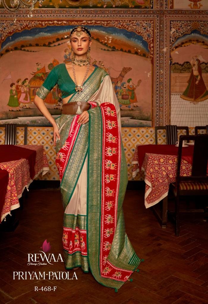 Priyam Patola Pure Silk Designer Patola Saree - Traditional Wedding & Festive Wear