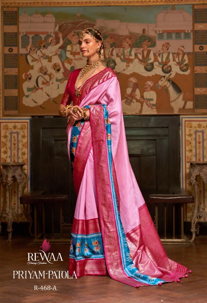 Priyam Patola Pure Silk Designer Patola Saree - Traditional Wedding & Festive Wear