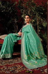 Pure Viscose Dola Silk Saree with Rich Zari Weaving Designer Pallu & Border