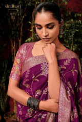 Pure Viscose Dola Silk Saree with Rich Zari Weaving Designer Pallu & Border