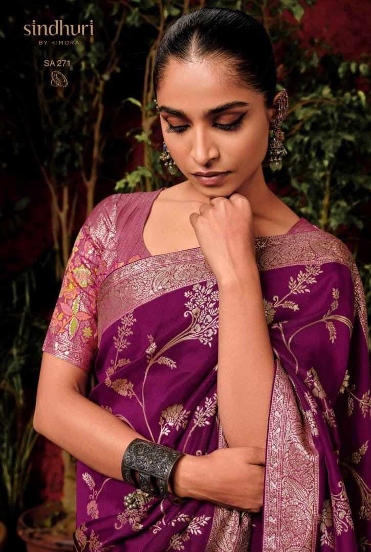 Pure Viscose Dola Silk Saree with Rich Zari Weaving Designer Pallu & Border