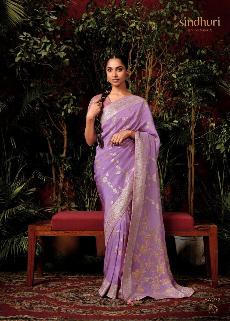Pure Viscose Dola Silk Saree with Rich Zari Weaving Designer Pallu & Border