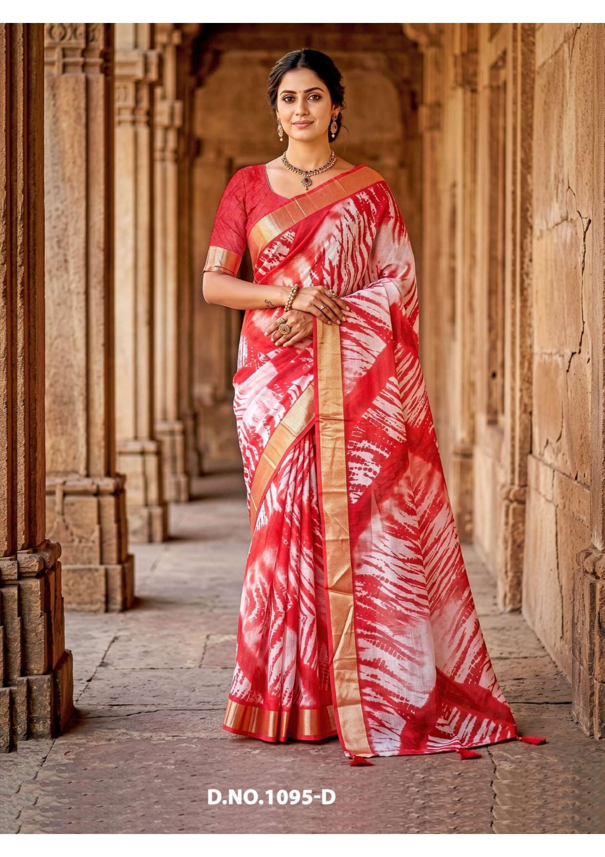 Vallabhi Prints Qutub Minar Vol-05 Digital Printed Saree - M.R. Saree Emporium