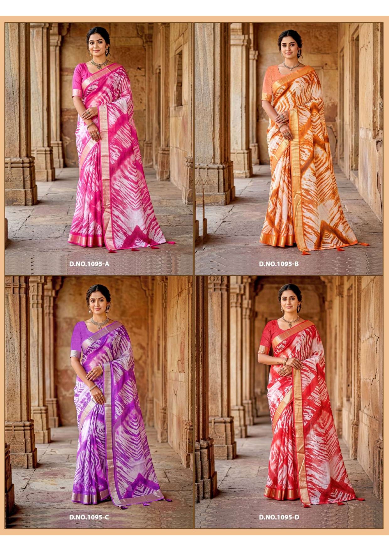 Vallabhi Prints Qutub Minar Vol-05 Digital Printed Saree - M.R. Saree Emporium