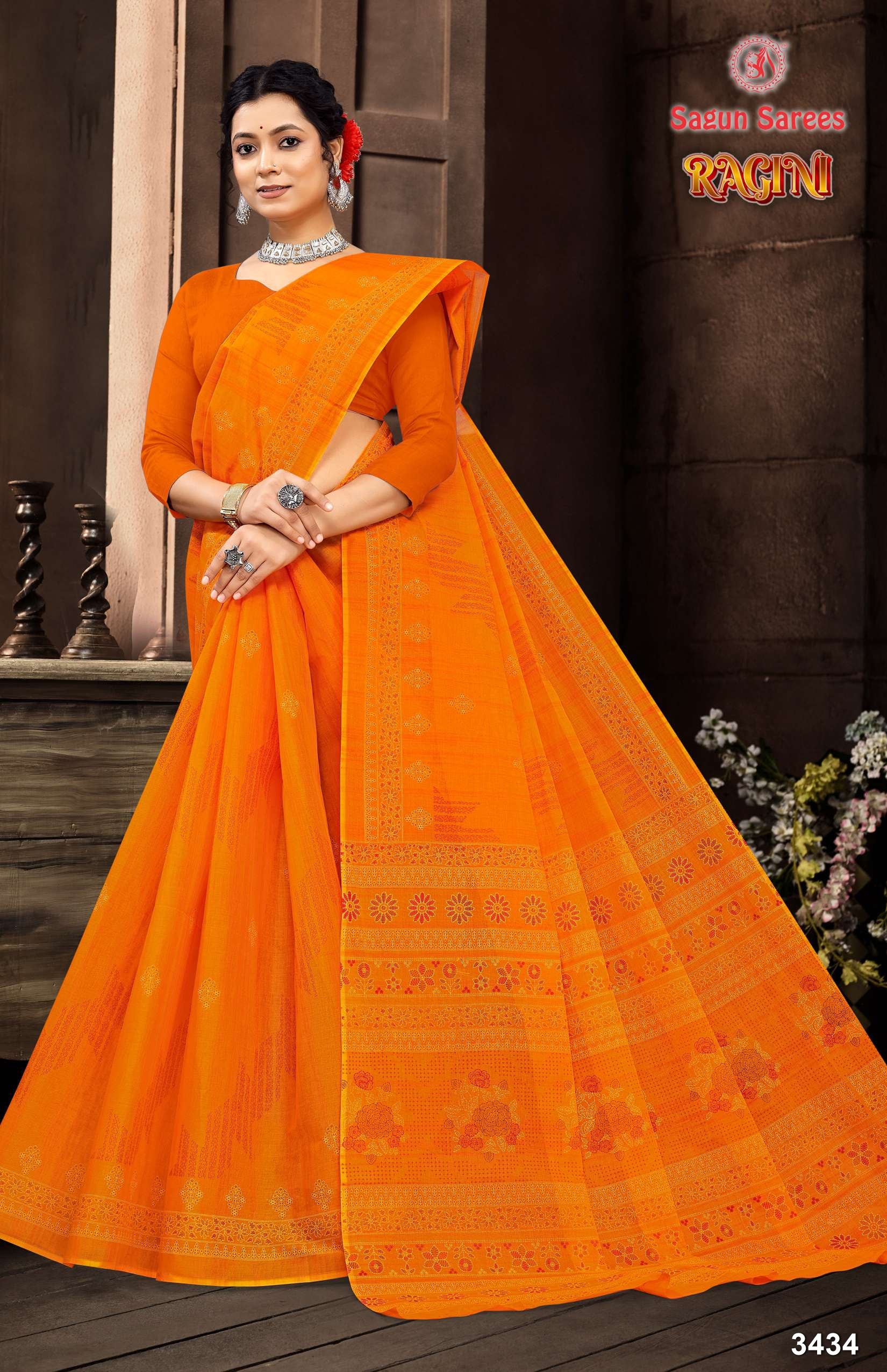 Ragini Women's Cotton Woven Saree