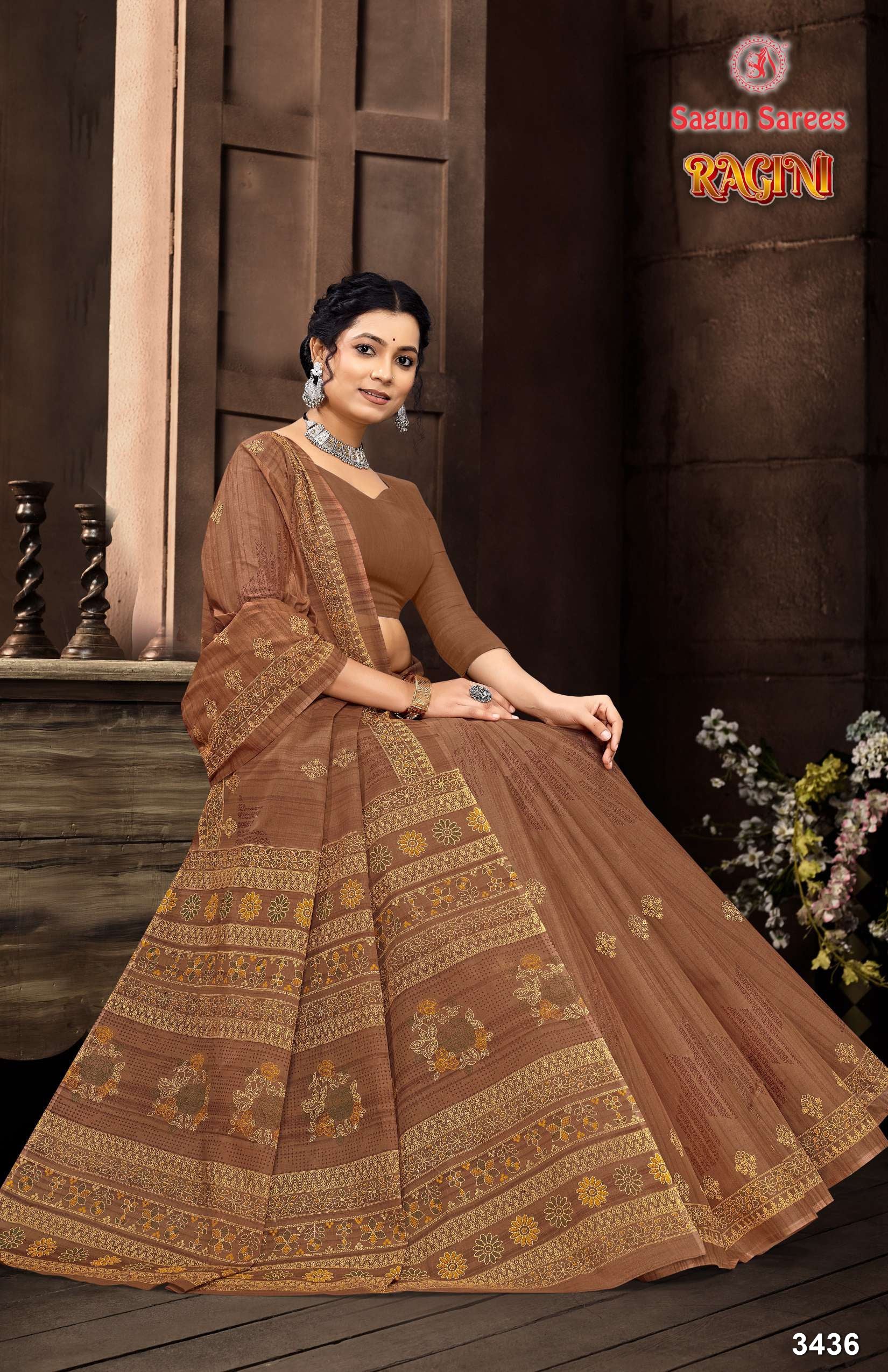 Ragini Women's Cotton Woven Saree