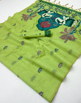 RajMata Tapti Cotton Jamdani Saree Set Wholesale