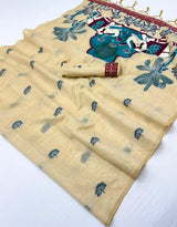 RajMata Tapti Cotton Jamdani Saree Set Wholesale