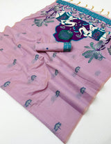 RajMata Tapti Cotton Jamdani Saree Set Wholesale