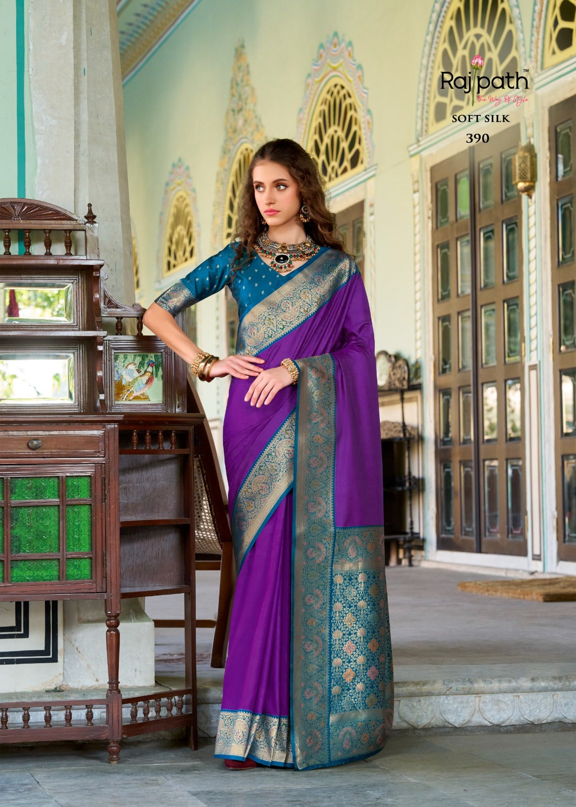 RajPath Chandan Silk Pure Soft Silk Saree 8 Pcs