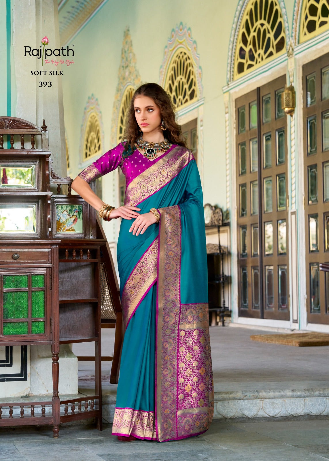 RajPath Chandan Silk Pure Soft Silk Saree 8 Pcs