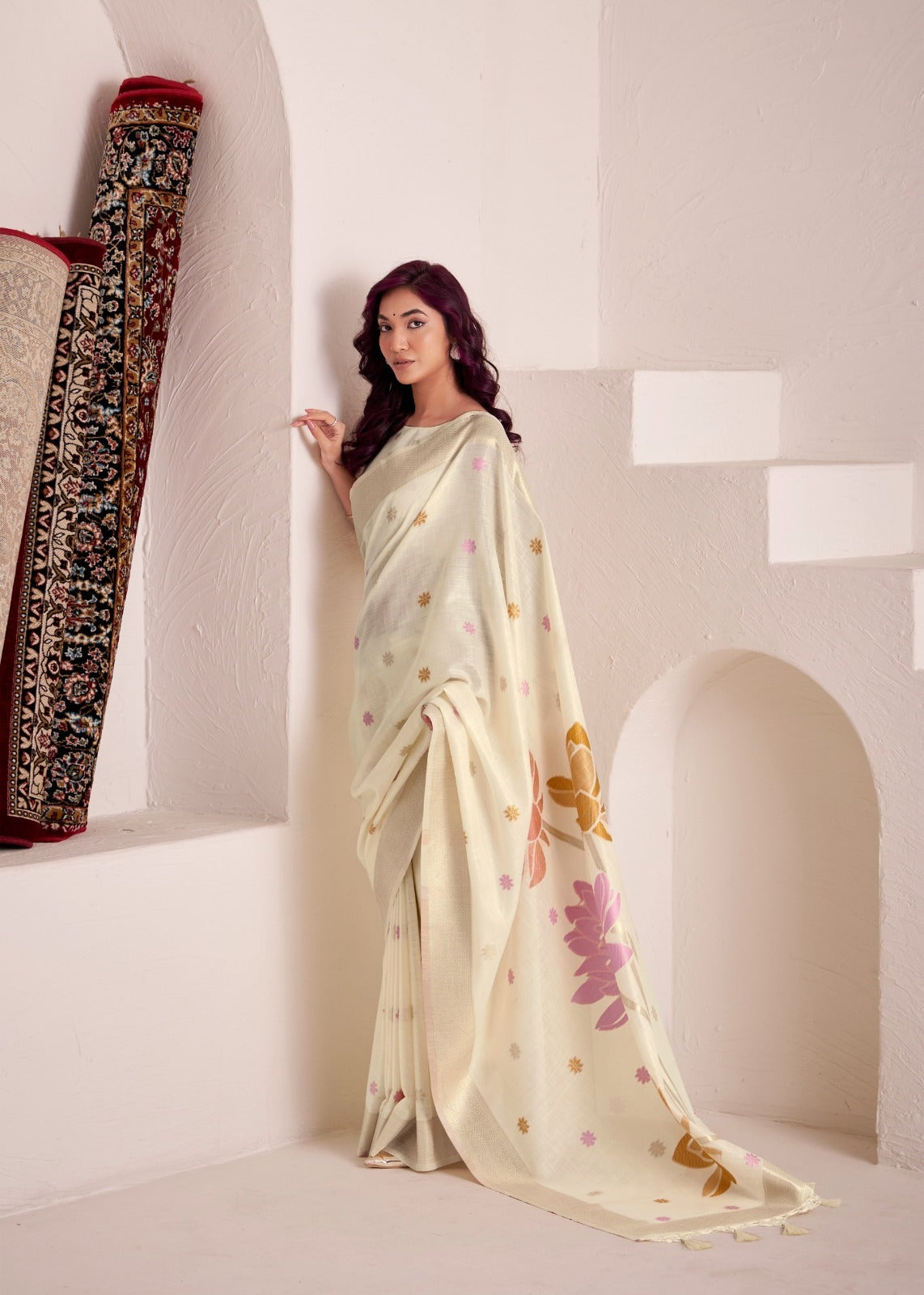 RajPath Dinamic Silk Saree Wholesale 6 Pcs Set