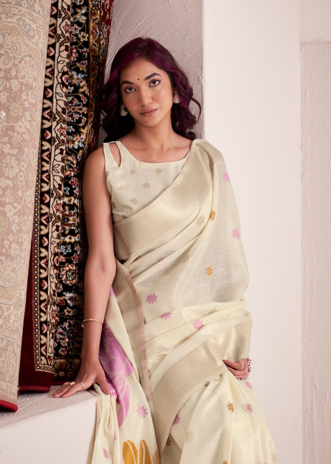 RajPath Dinamic Silk Saree Wholesale 6 Pcs Set