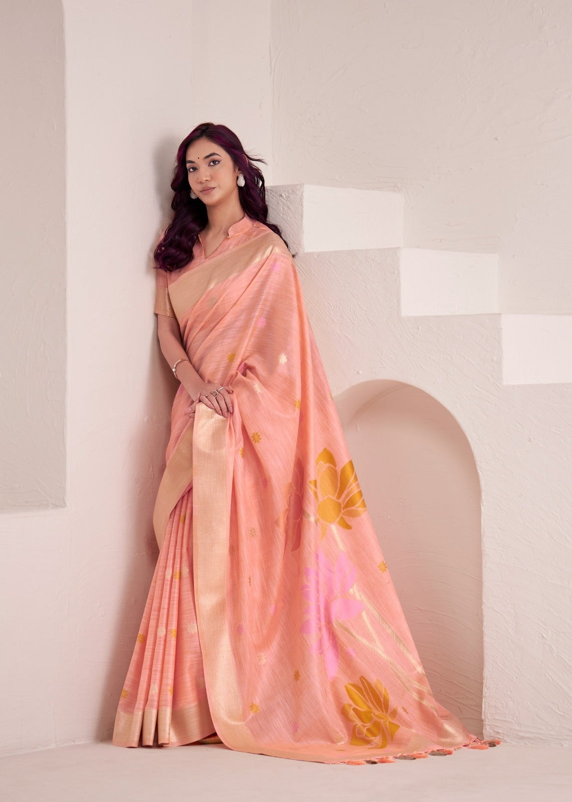 RajPath Dinamic Silk Saree Wholesale 6 Pcs Set
