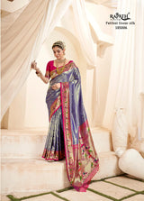 RajPath Fabrics Mangalya Silk Paithani Tissue Silk Saree - Wedding Collection