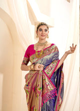 RajPath Fabrics Mangalya Silk Paithani Tissue Silk Saree - Wedding Collection