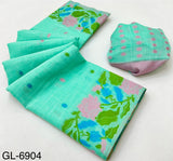 Rajpath Gulabi Silk Linen Saree - Soft Lightweight Floral Printed Saree with Blouse - Summer Collection by M.R. Saree Emporium