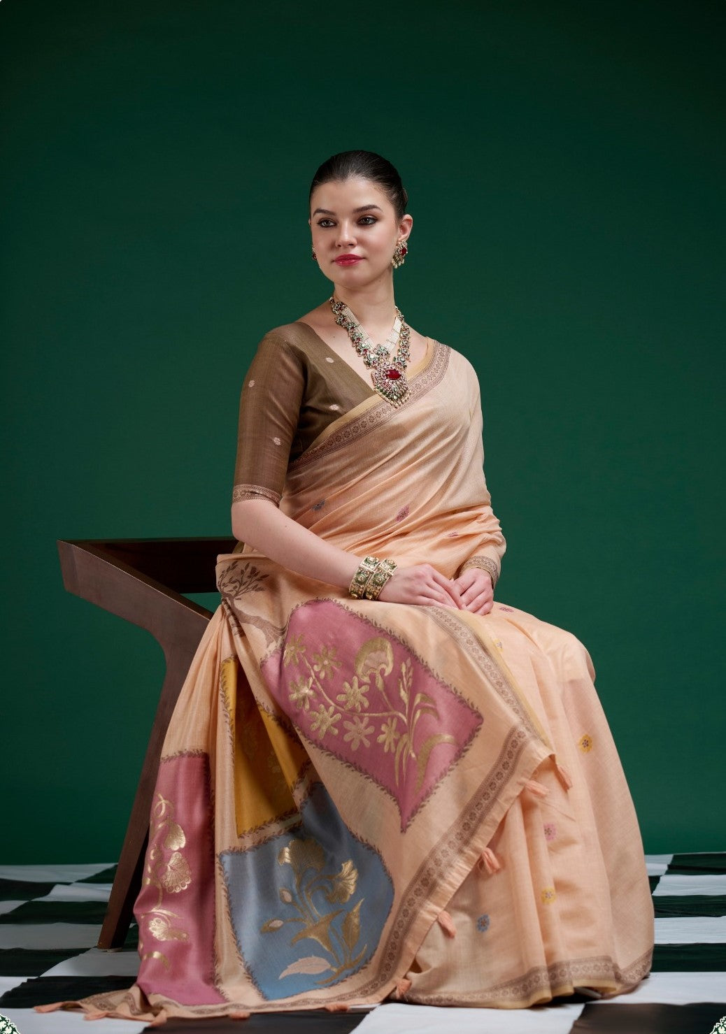 RajPath Jamdani Cotton Vol-2 Saree - 6 Pcs Set