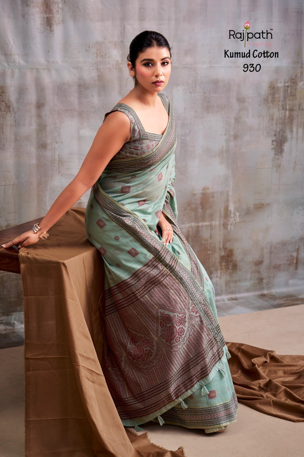 RajPath Kumud Modal Cotton Saree Set - 6 Pcs Designer Soft Cotton Collection