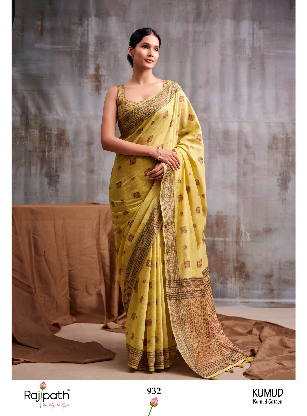 RajPath Kumud Modal Cotton Saree Set - 6 Pcs Designer Soft Cotton Collection