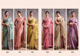RajPath Kumud Modal Cotton Saree Set - 6 Pcs Designer Soft Cotton Collection