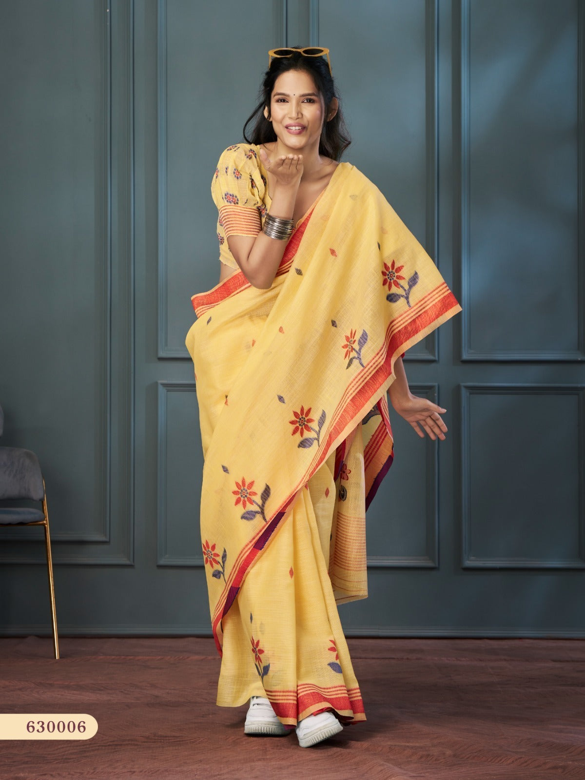RajPath Rolex Linen Saree Wholesale Surat - Weaving Set